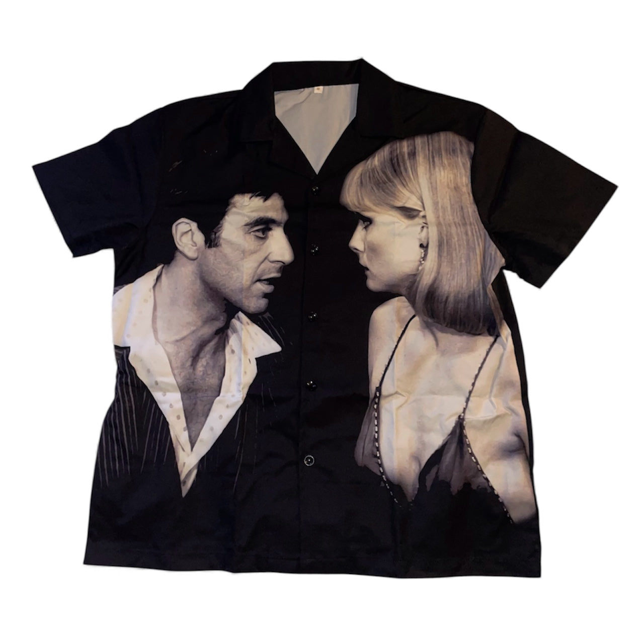 Chemise manches courtes Scarface Tony Montana Elvira cinema vintage