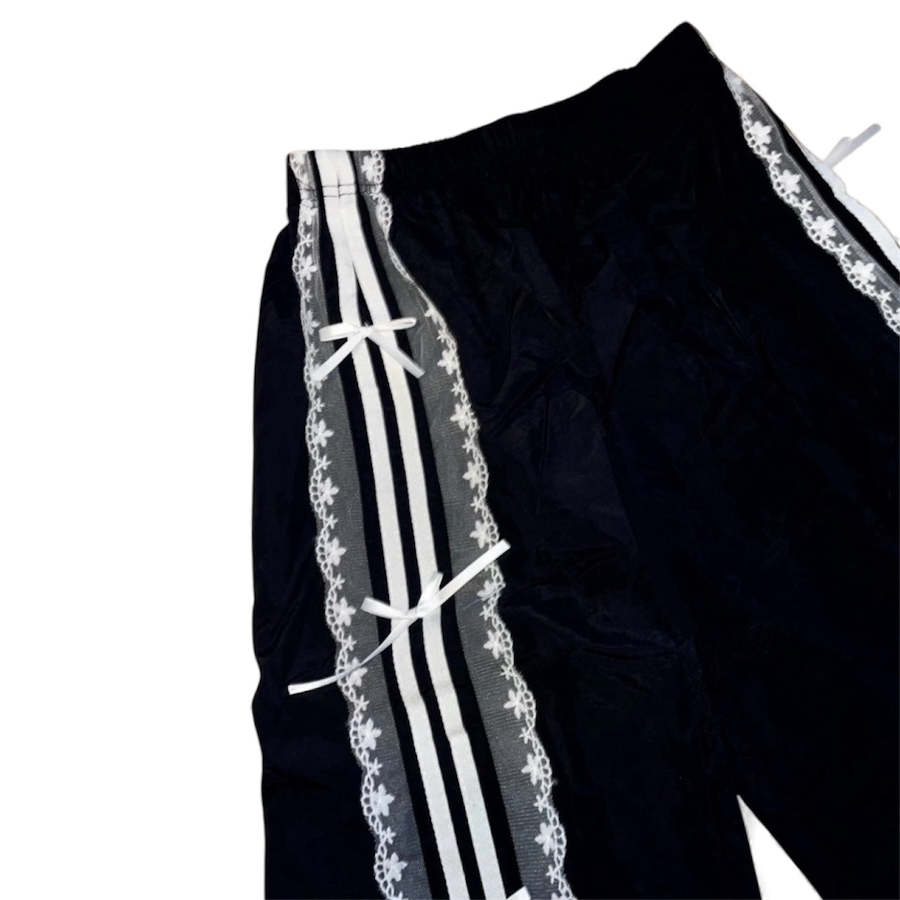 Pantalon jogging kawai dentelle noir