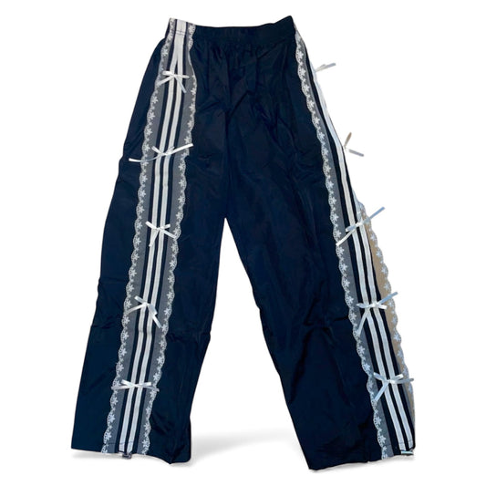 Pantalon jogging kawai dentelle bleu