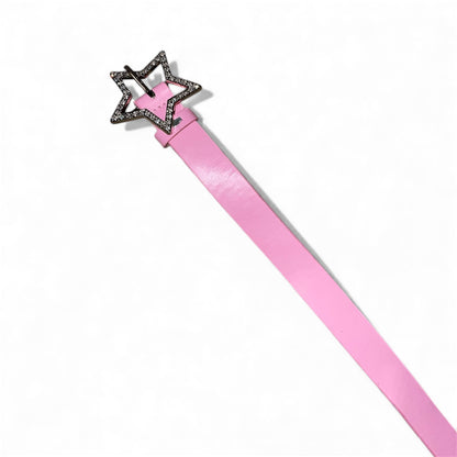 Ceinture rose avec étoile argenté
