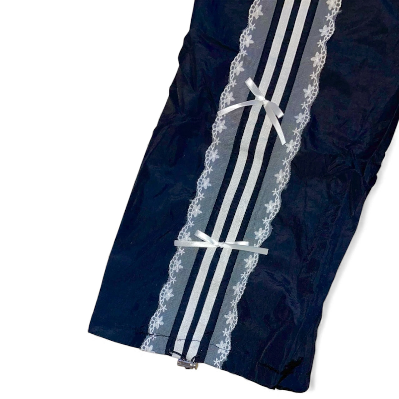 Pantalon jogging kawai dentelle bleu