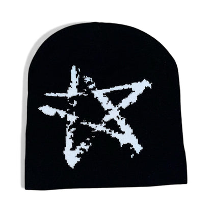 Bonnet noir étoiles