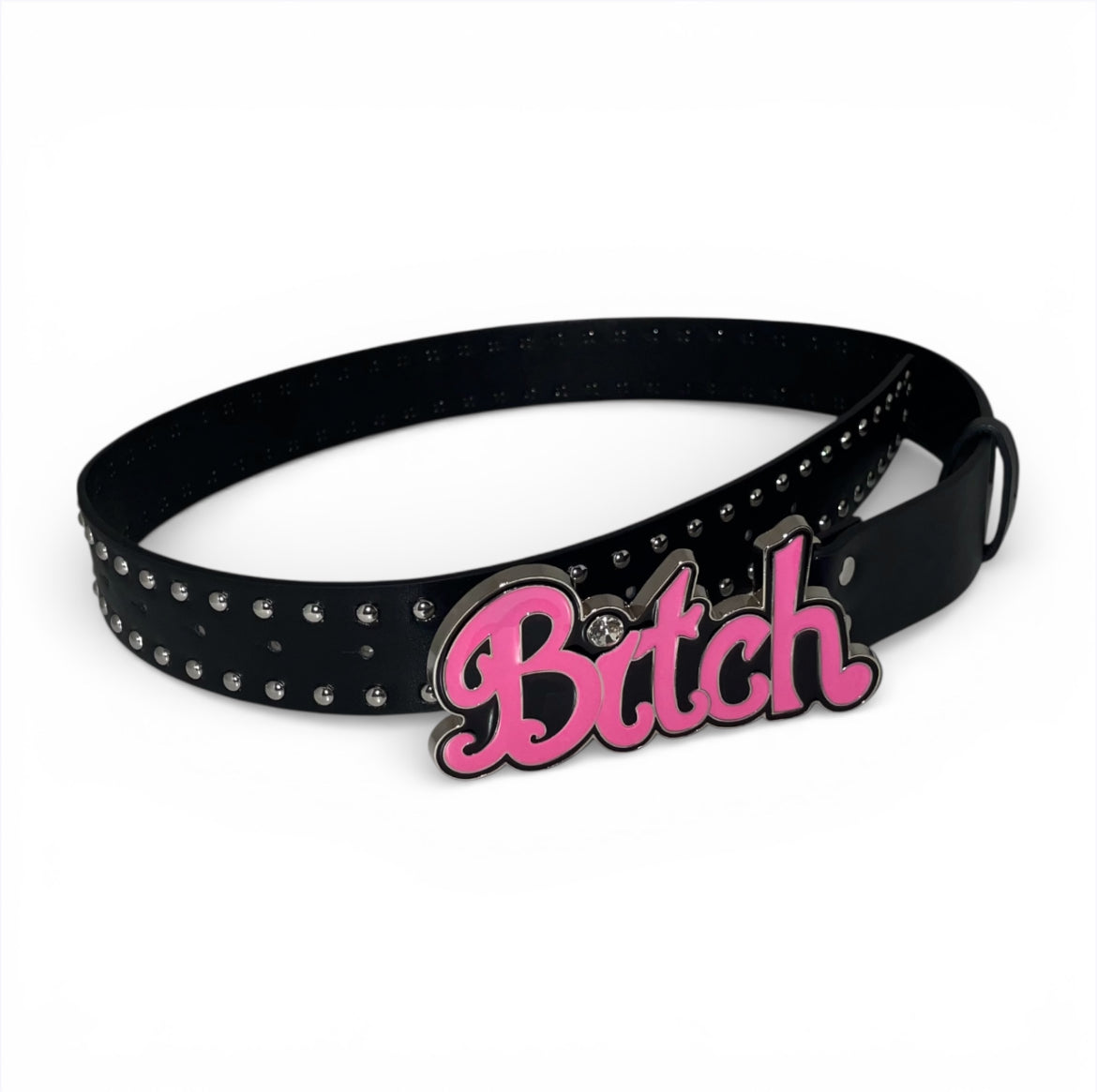 Ceinture B*tch girly rose