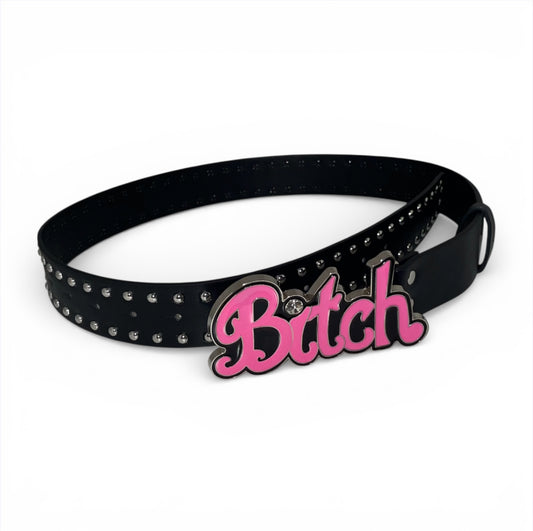 Ceinture B*tch girly rose