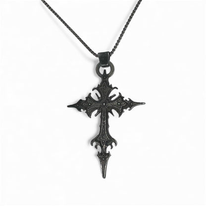 Chaîne pendentif croix lourde