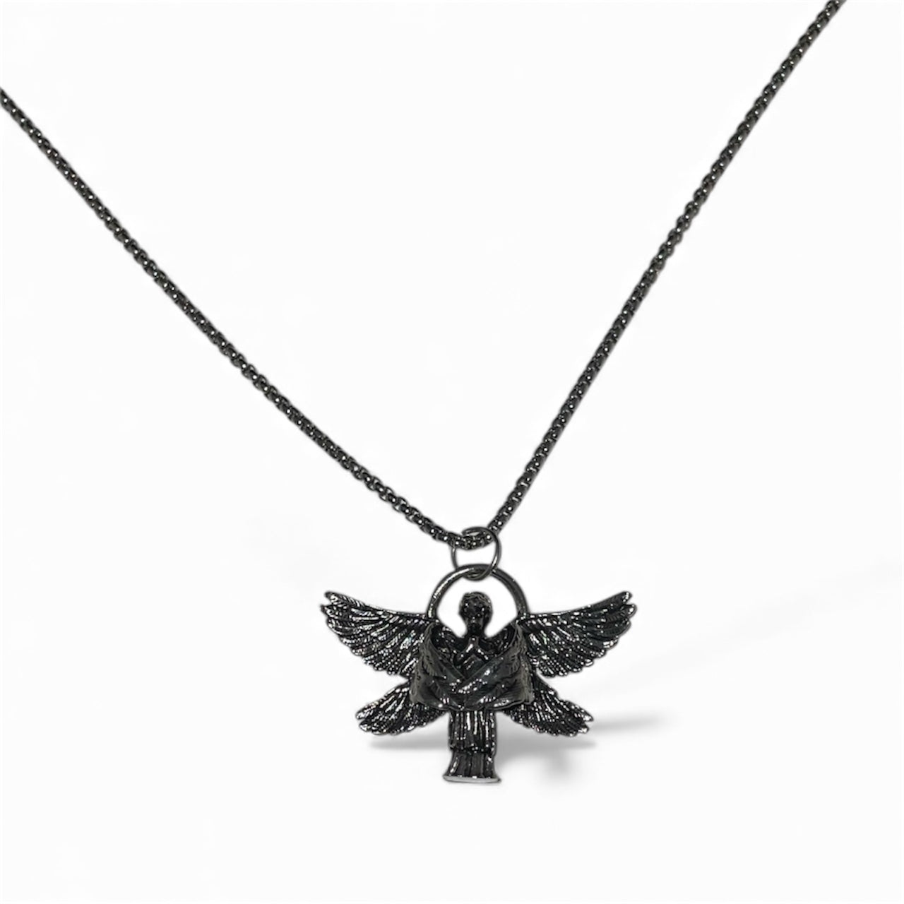 Chaîne pendentif ange ailé