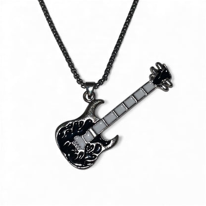 Chaîne pendentif guitare rock 2000's y2k