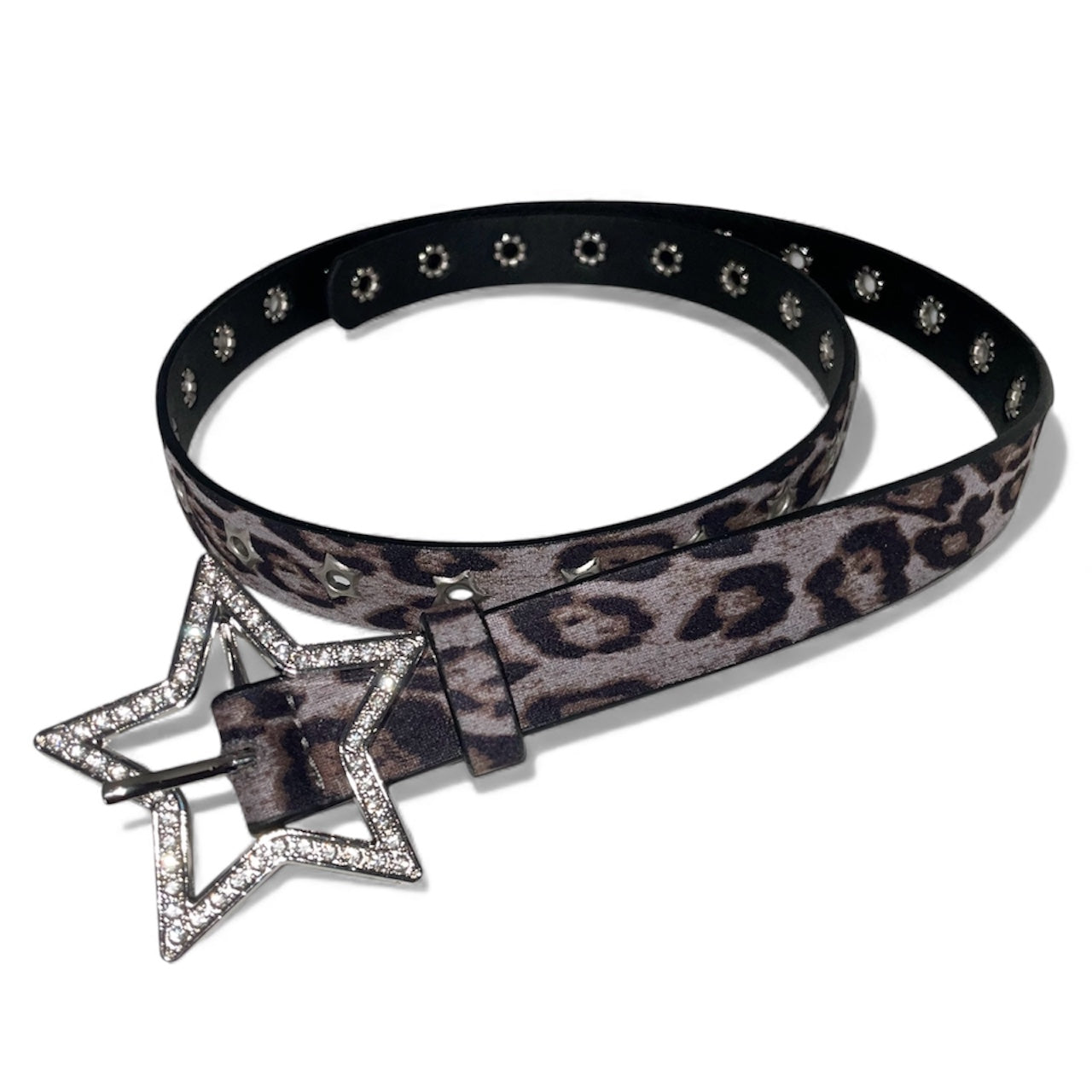 Ceinture léopard à étoile