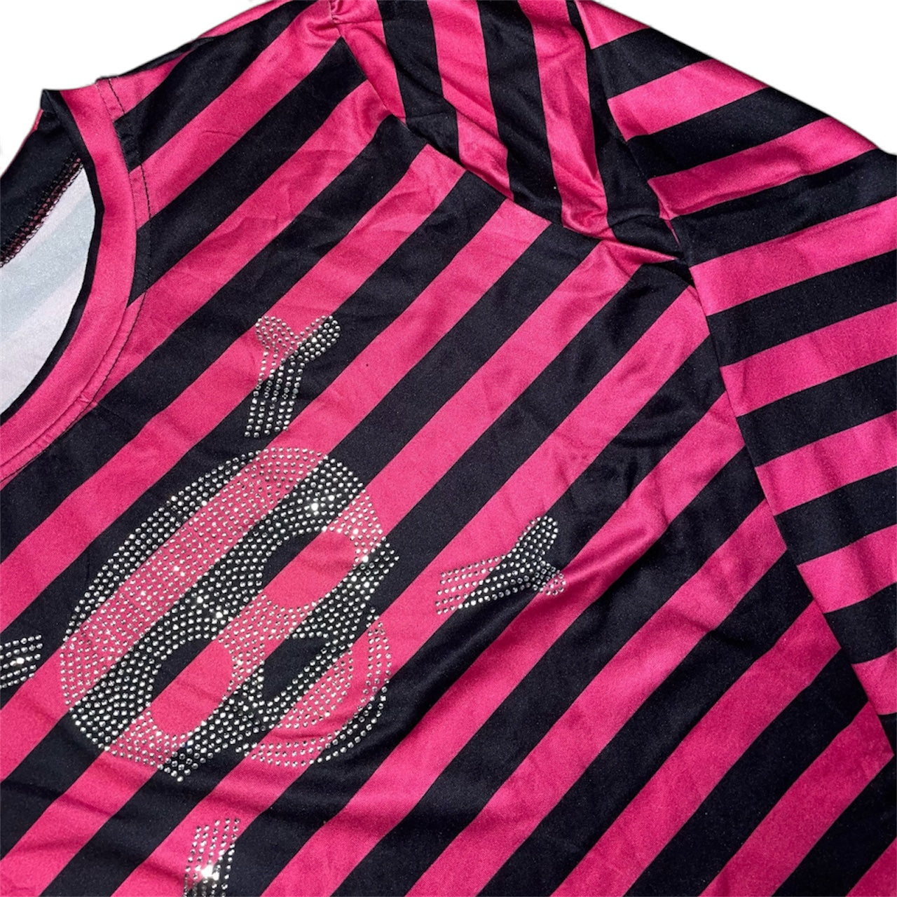 T-shirt à manches longues rayures tête de mort