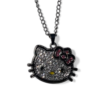 Chaîne pendentif Hello Kitty brillante girly y2k