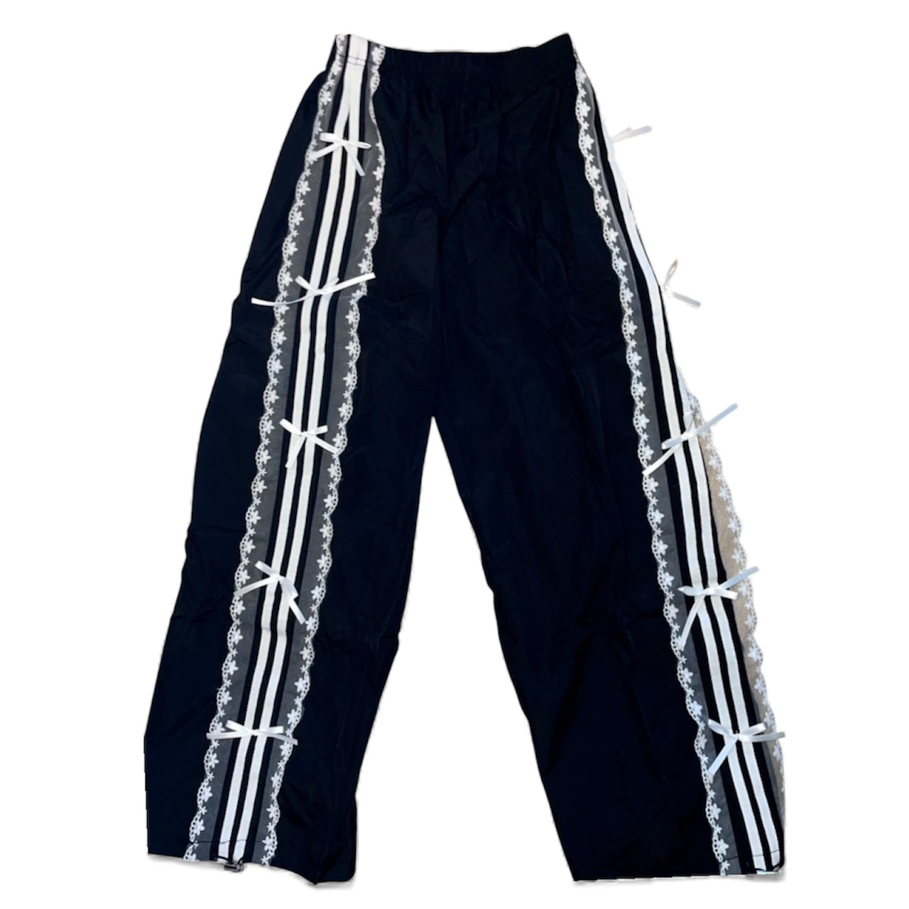 Pantalon jogging kawai dentelle noir