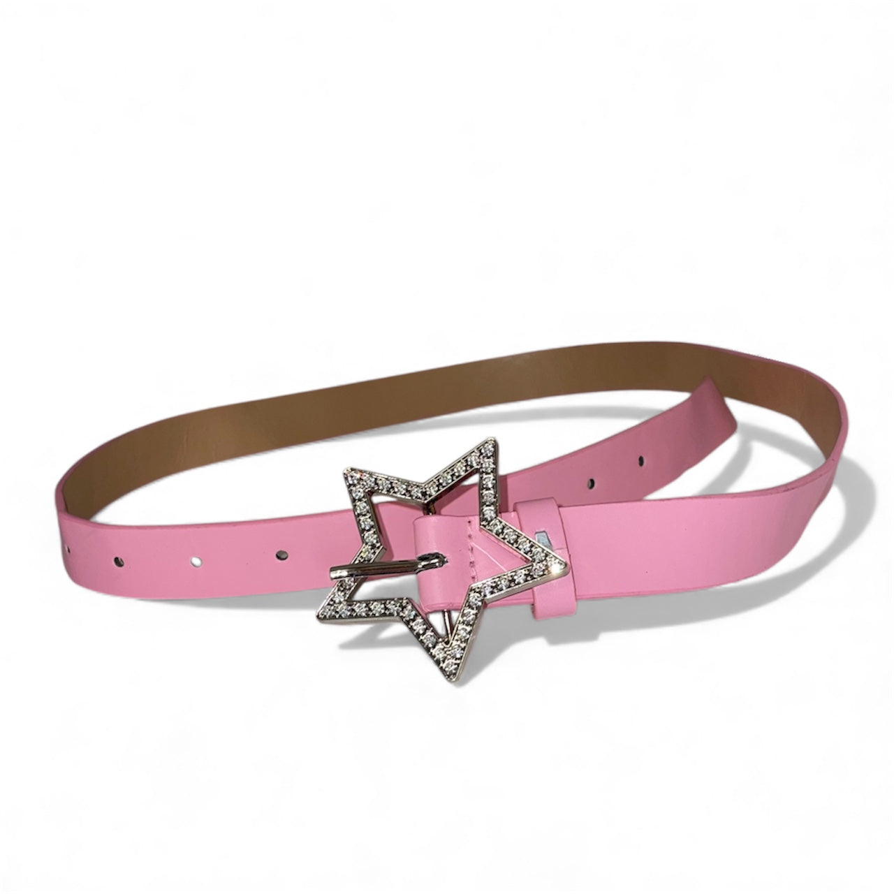 Ceinture rose avec étoile argenté