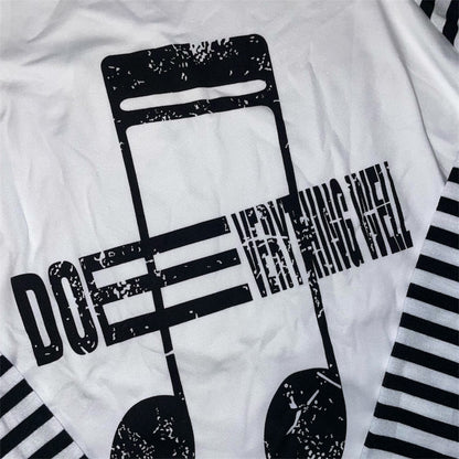 T-shirt à manches longues rayures musique 2000's