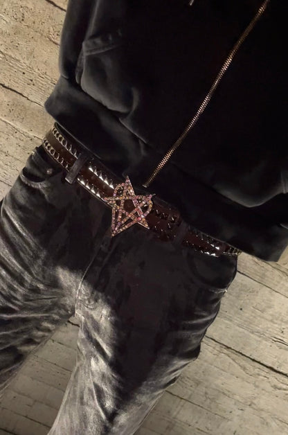 Ceinture argenté strass et étoile argenté